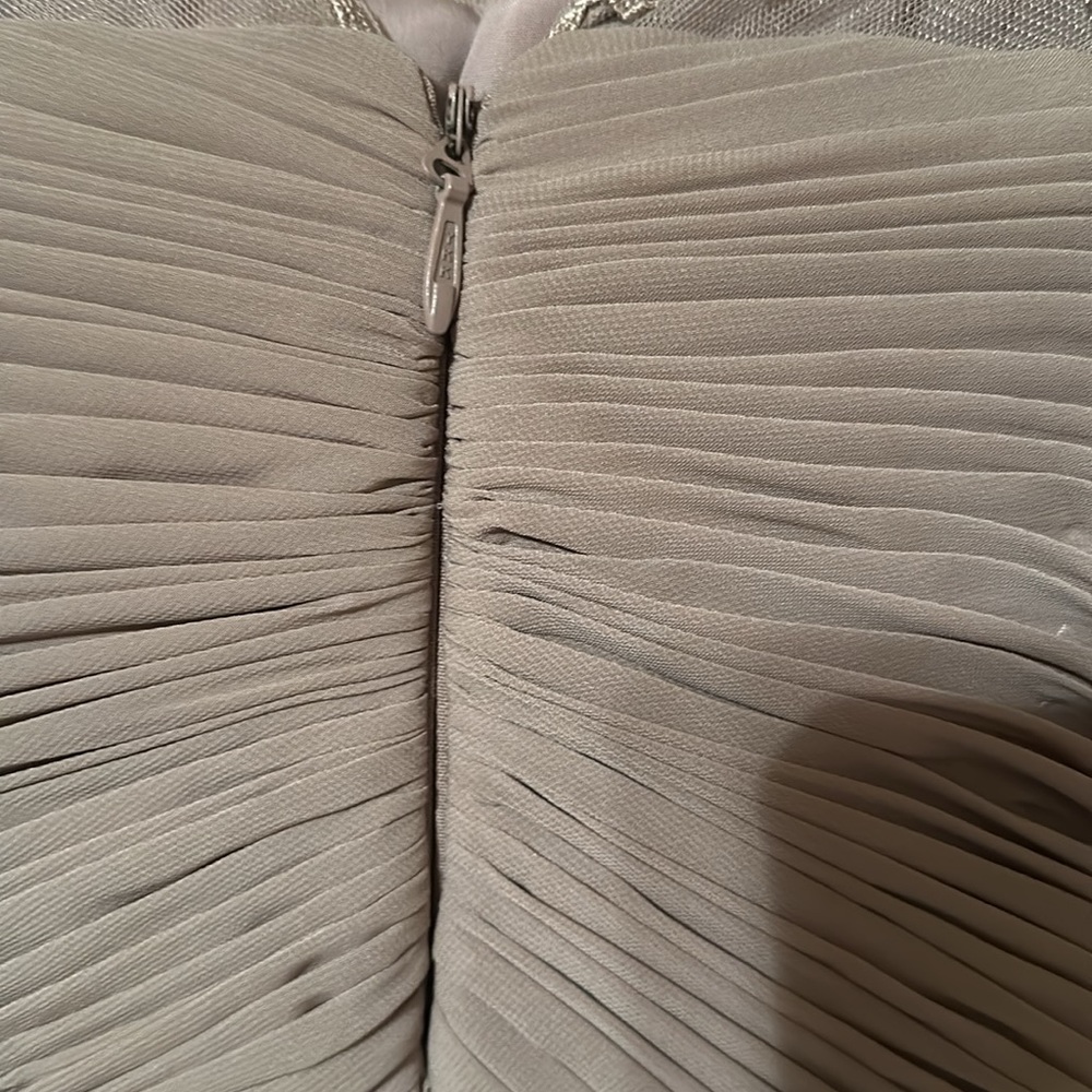 J J’s house custom made taupe wedding special occasion gown custom prom dress - Picture 5 of 8